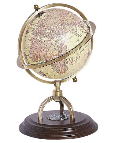 Globus beige Antik Optik mit Kompass 25 cm PIZARRO
