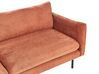 Conjunto de sofás 5 lugares com repousa-pés em tecido castanho dourado VINTERBRO_907091