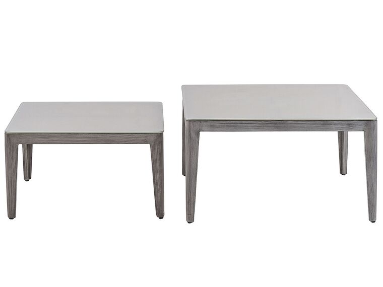 Left Hand 6 Seater Garden Corner Sofa Set Beige RIMA Beliani.co.uk