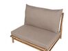 2 Seater Bamboo Lounge Set Light Wood and Taupe TODI_872747
