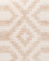 Teppich beige 140 x 200 cm geometrisches Muster Kurzflor ADATEPE_750787