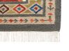 Alfombra kilim de lana rojo/naranja/blanco/beige 200 x 300 cm URTSADZOR_859144