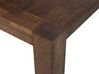 Jedálenský stôl z dubového dreva 150 x 85 cm tmavé drevo NATURA_736564