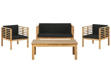 Loungeset 4-zits acaciahout bruin PACIFIC
