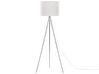 Tripod Floor Lamp White with Silver VISTULA_876910