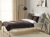 Embossed Bedspread and Cushions Set 140 x 210 cm Brown RAYEN_822058