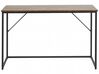Schreibtisch dunkler Holzfarbton / schwarz 120 x 55 cm PEMBRO_820725