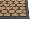 Doormat Geometric Pattern Natural and Black TANDYKUL_905635