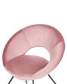 Velvet Accent Chair Pink RACHEL_860939