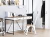 Schreibtisch heller Holzfarbton / weiß 120 x 60 cm 3 Schubladen HINTON_772786
