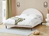 Łóżko boucle 160 x 200 cm białe MARGUT_877082
