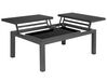 Lounge Set Aluminium grau / schwarz 6-Sitzer Auflagen grau FORANO_811018