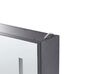 Bad Spiegelschrank schwarz / silber mit LED-Beleuchtung 60 x 60 cm CHABUNCO_905892