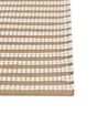 Tapis en coton blanc et marron 80 x 150 cm SOFULU_842837