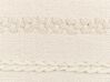 Decoración de pared de algodón beige claro/negro 44 x 74 cm DASKA_841450