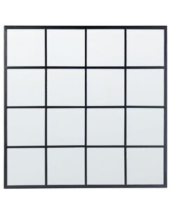 Seinäpeili rauta musta 78 x 78 cm BLESLE