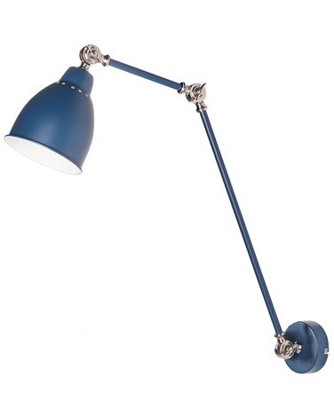 Nástěnná kovová lampa tmavě modrá MISSISSIPPI