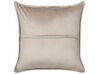 Set of 2 Teddy Decorative Cushions Beige SENECIA_888456