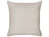 Set of 2 Cotton Cushions 45 x 45 cm Taupe CONSTYLIS_914032
