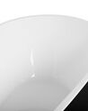 Bañera independiente de acrílico negro/blanco/plateado 173 x 82 cm GUIANA_717536