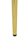 Kaptafel met LED spiegel en kruk wit/goud YVES_881925