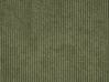 Kombinálható kétszemélyes bal oldali zöld kordbársony kanapé ottománnal APRICA_895114