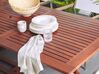 Záhradný rozkladací stôl z akáciového dreva 160/220 x 90 cm tmavé drevo TOSCANA_772833