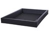 Faux Leather EU King Size Waterbed with LED Grey AVIGNON_737219