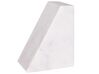 Set of 2 Marble Bookends White KROKOS_909797