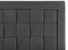 Bed fluweel zwart 160 x 200 cm LIMOUX_867225