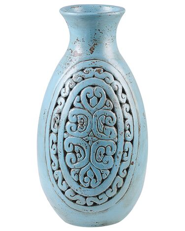 Vaso decorativo em terracota azul 51 cm MEGARA