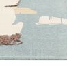 Kinderteppich Baumwolle mehrfarbig 80 x 150 cm Eisbär-Motiv BARUS_864177