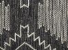 Teppich Baumwolle schwarz / weiß 140 x 200 cm Kurzflor ARBAA_831317