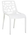 Plastic Garden Dining Chair White MORGAN_757138