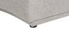 6 Seater Curved Linen Sofa Grey BOLEN_886543