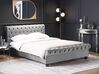 Velvet EU King Size Bed Grey AVALLON_694473