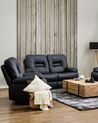 Faux Leather Manual Recliner Chair Black BERGEN_853937