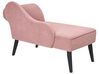 Right Hand Fabric Chaise Lounge Pink BIARRITZ_898110