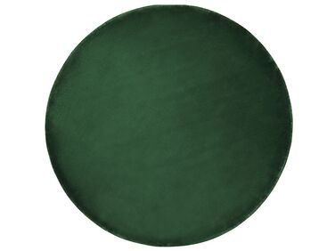 Pyöreä matto viskoosi tummanvihreä ⌀ 140 cm GESI II
