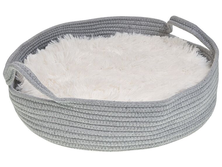 Cotton Pet Bed ø 45 cm Grey DALAMAN_850171