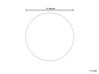 Dywan okrągły z juty ⌀ 140 cm beżowo-biały HALFELI_886835