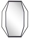 Stalowe ośmiokątne lustro ścienne 60 x 80 cm szare NIRE _747485