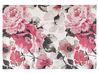 Tapete de algodão com motivo floral rosa 140 x 200 cm EJAZ_862838