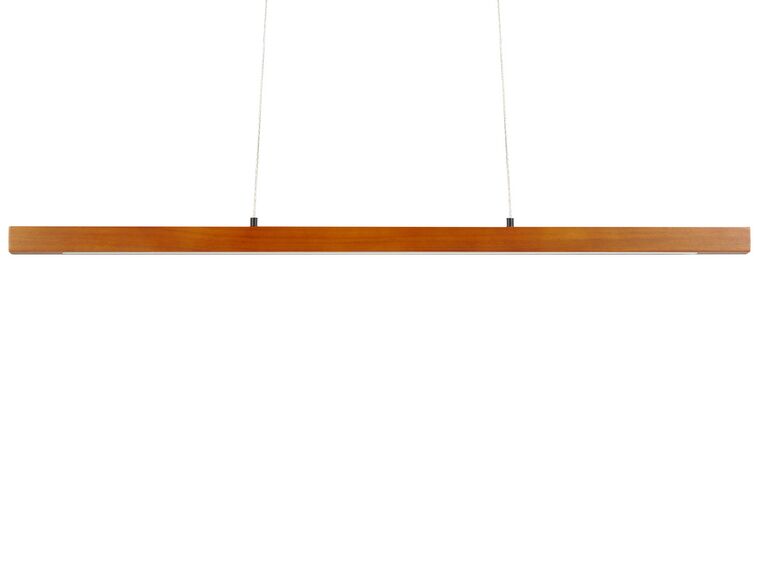 Wooden LED Pendant Lamp with Dimmer Dark STEWARTS_872697