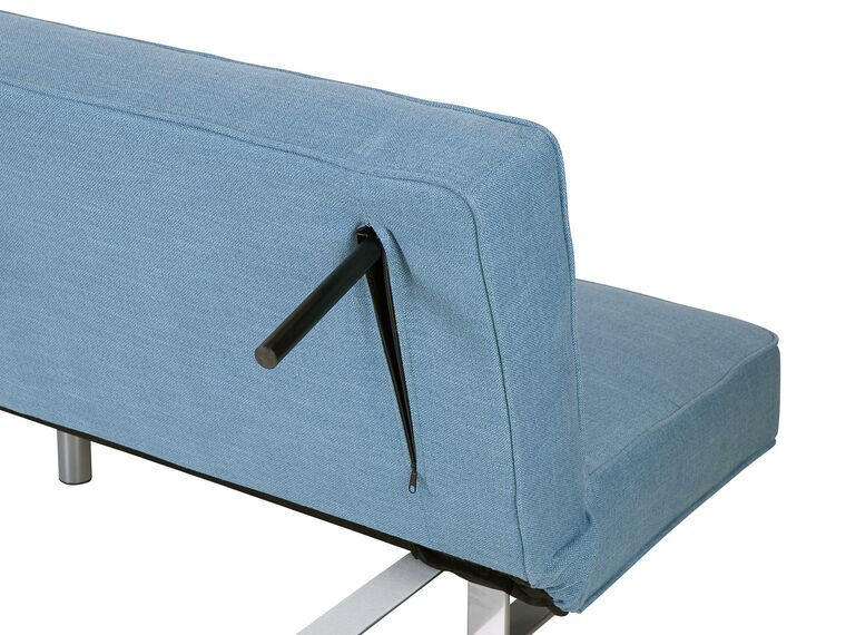 Fabric Sofa Bed Blue DUBLIN Beliani.co.uk