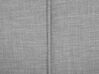 Lit double en tissu gris 140 x 200 cm NANTES_813573