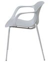 Set of 2 Dining Chairs Grey ELBERT_684997