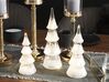 Fehér Karácsonyfák Üvegből Háromdarabos Szettben LED Világítással KIERINKI_787470