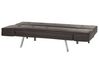Canapé-lit en faux cuir marron BRISTOL_905062