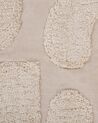 Teppich Baumwolle beige 160 x 230 cm abstraktes Muster Kurzflor DIYADIN_817472
